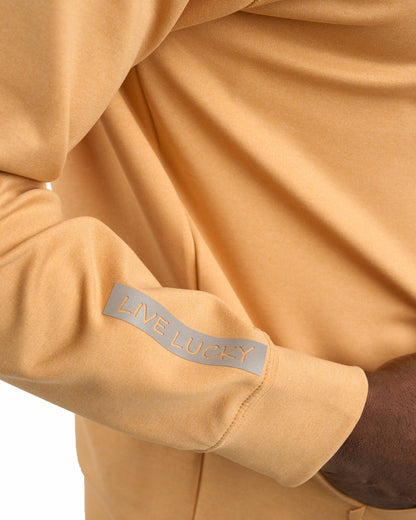 Men's Quarter-Zip Mustard Yellow Lightweight Hoodie