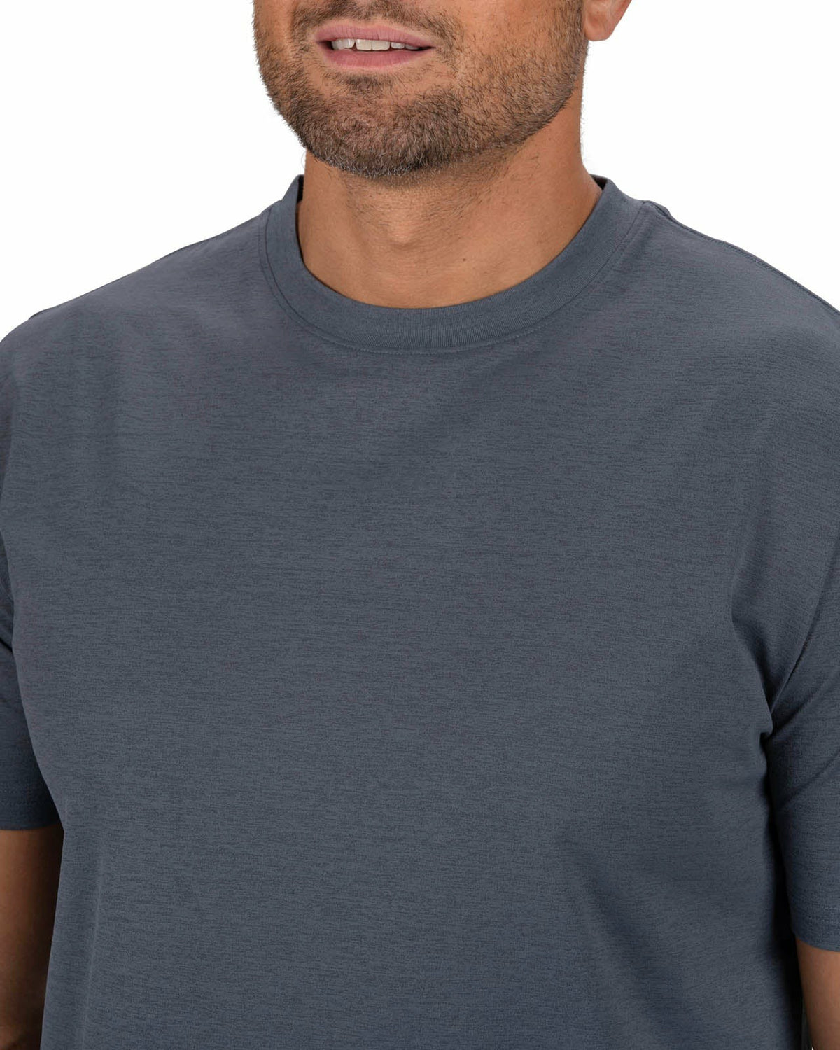 Men's Athletic Short Sleeve Dark Grey T-Shirt