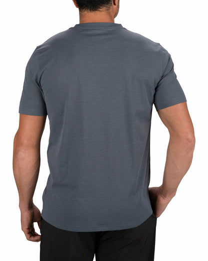 Men's Athletic Short Sleeve Dark Grey T-Shirt