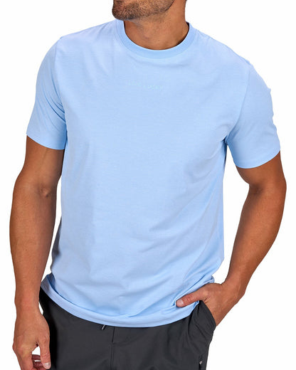 Men's Athletic Short Sleeve Blue T-Shirt