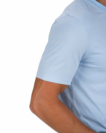 Men's Athletic Short Sleeve Blue T-Shirt
