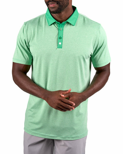 Classic Men's Green Golf Polo with Cooling & Breathability
