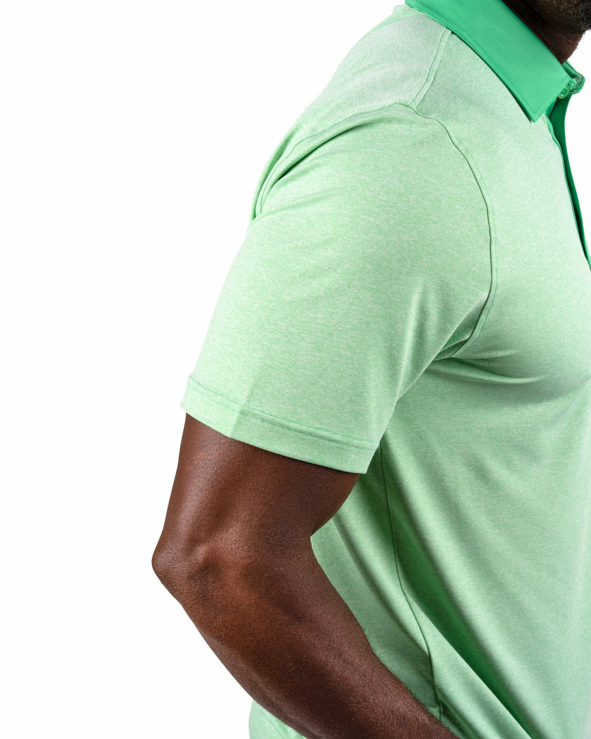 Classic Men's Green Golf Polo with Cooling & Breathability