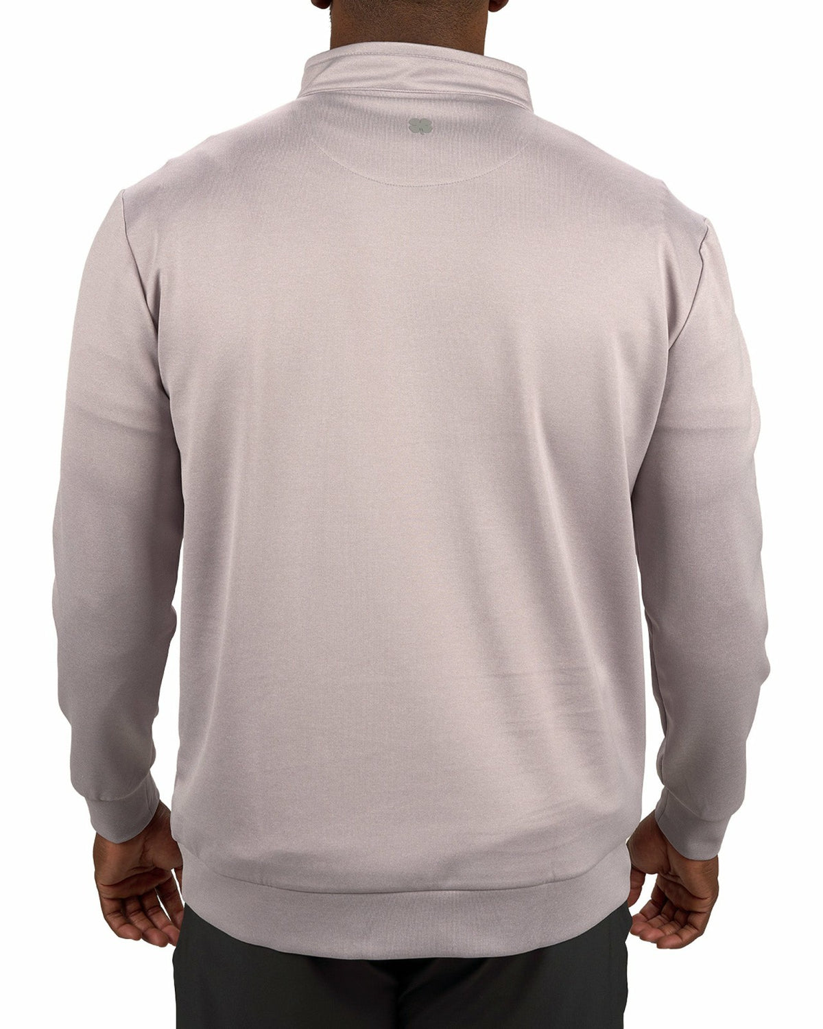 Men's Athletic Light Grey Quarter-Zip Hoodie