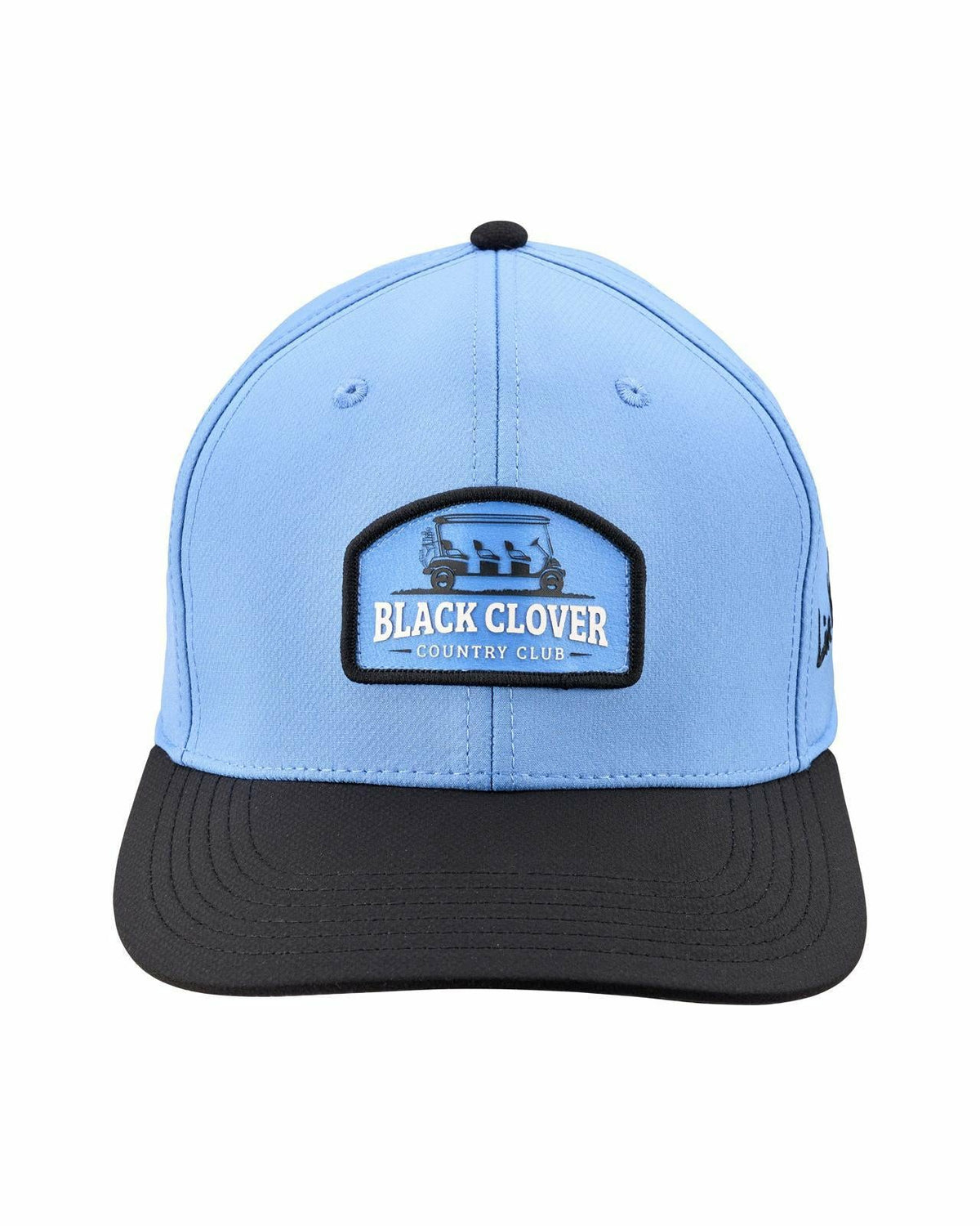 Playful Blue and Black Hat for Golf and Lifestyle