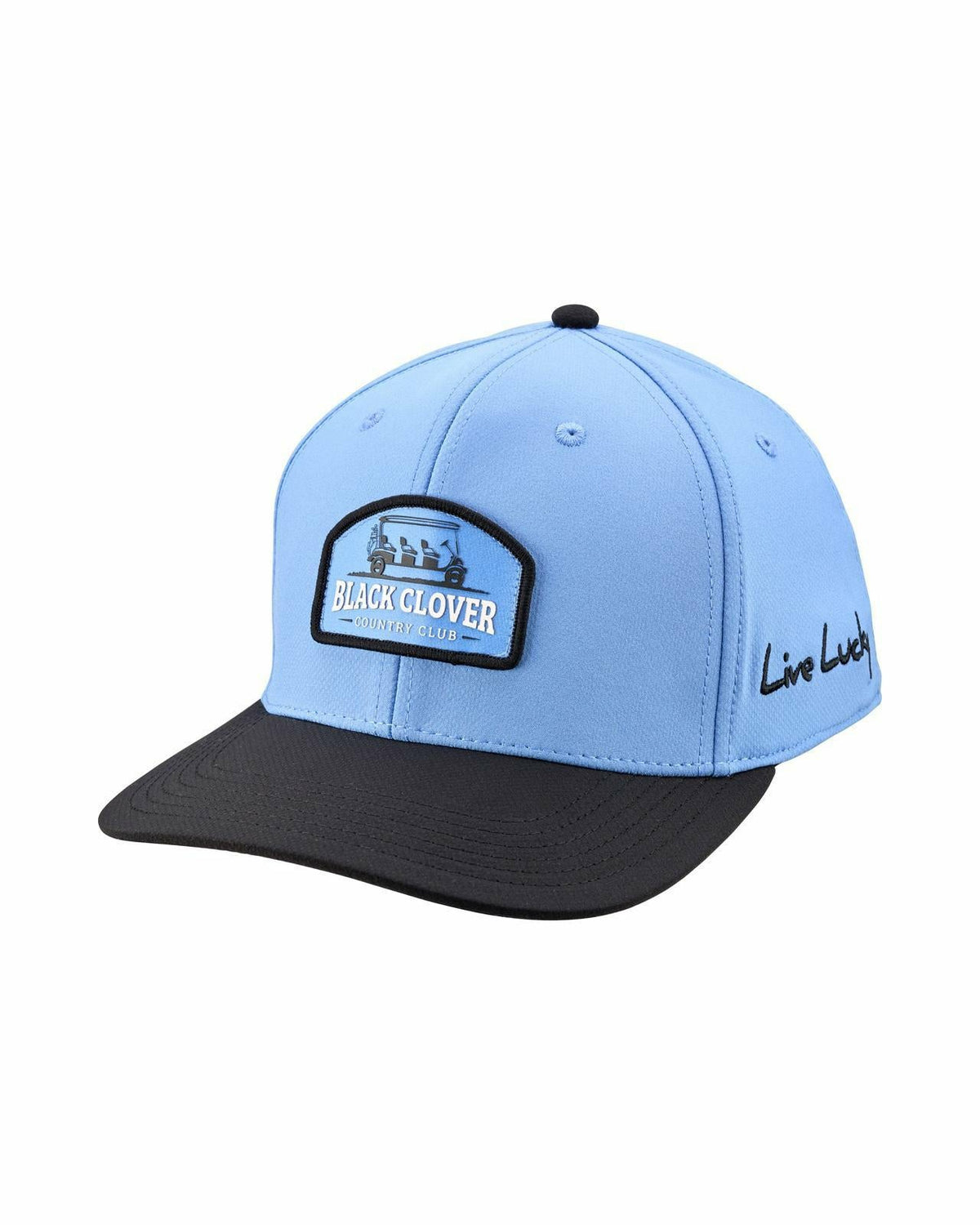 Playful Blue and Black Hat for Golf and Lifestyle