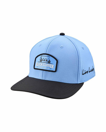 Playful Blue and Black Hat for Golf and Lifestyle