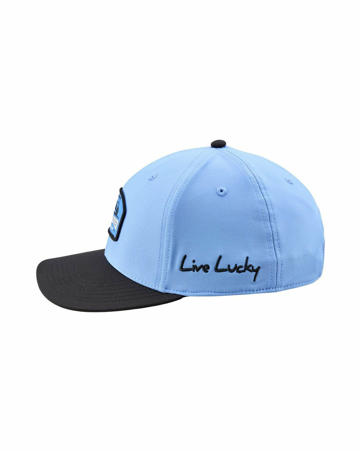 Playful Blue and Black Hat for Golf and Lifestyle