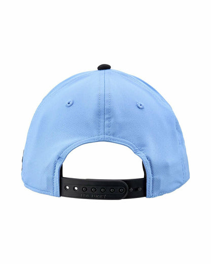 Playful Blue and Black Hat for Golf and Lifestyle