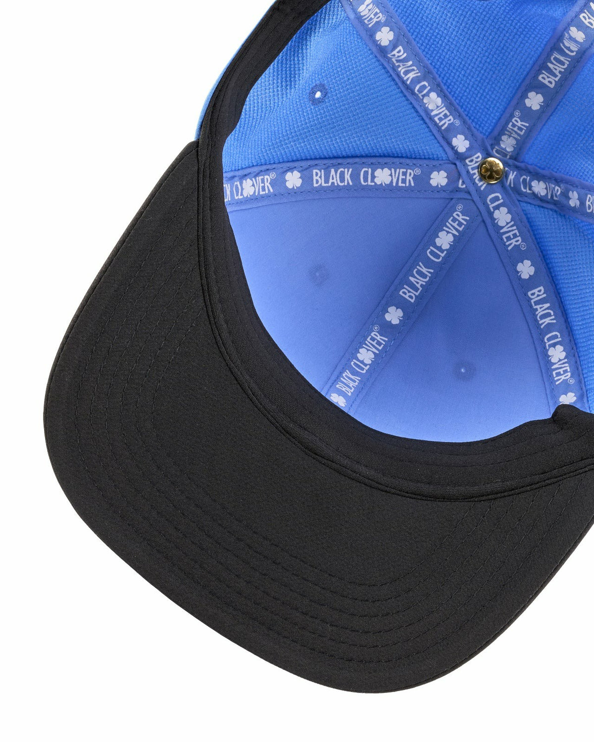 Playful Blue and Black Hat for Golf and Lifestyle