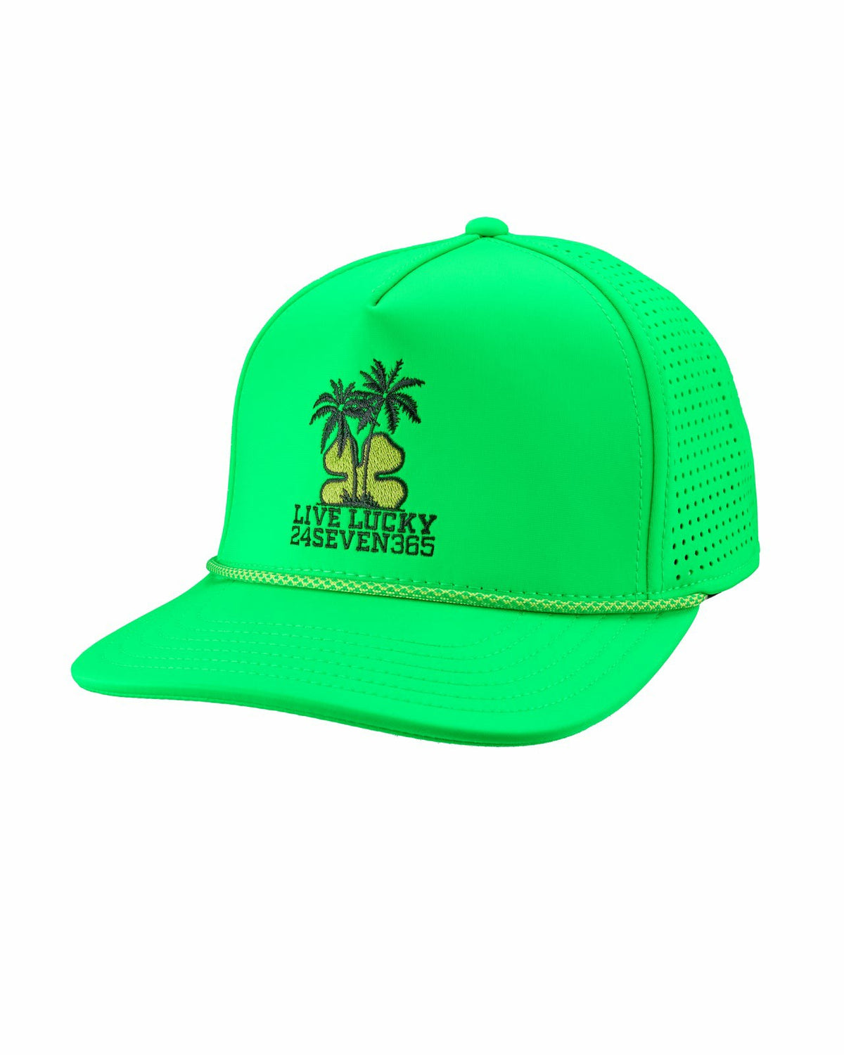 Adjustable Tropical Green Hat for Golf and Lifestyle