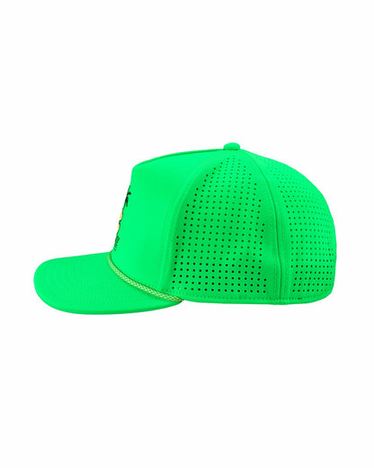 Adjustable Tropical Green Hat for Golf and Lifestyle