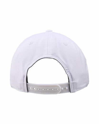 Unisex White Summer Rope Snapback Hat with Silver Clover Logo