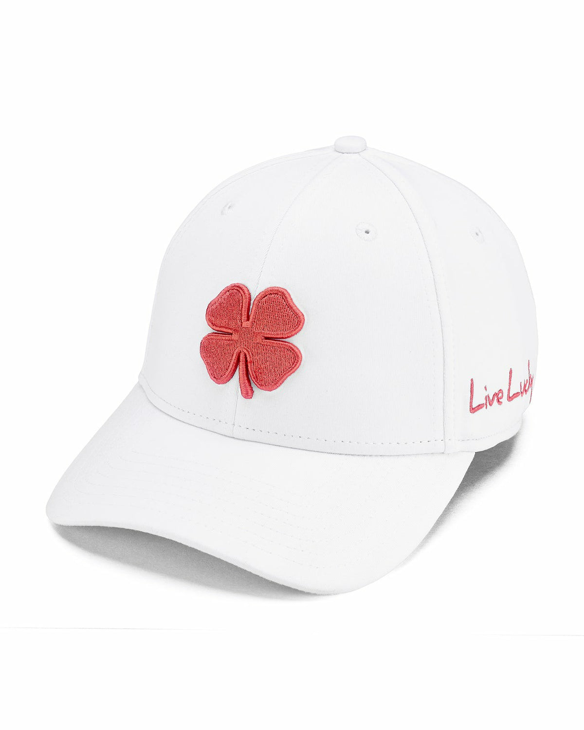 White and Brandy Premium Clover Hat For Golf and Lifestyle
