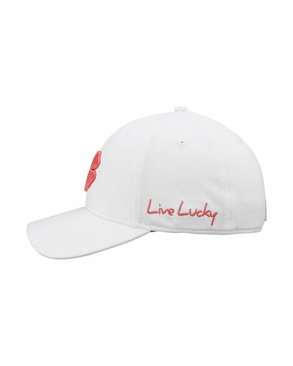White and Brandy Premium Clover Hat For Golf and Lifestyle