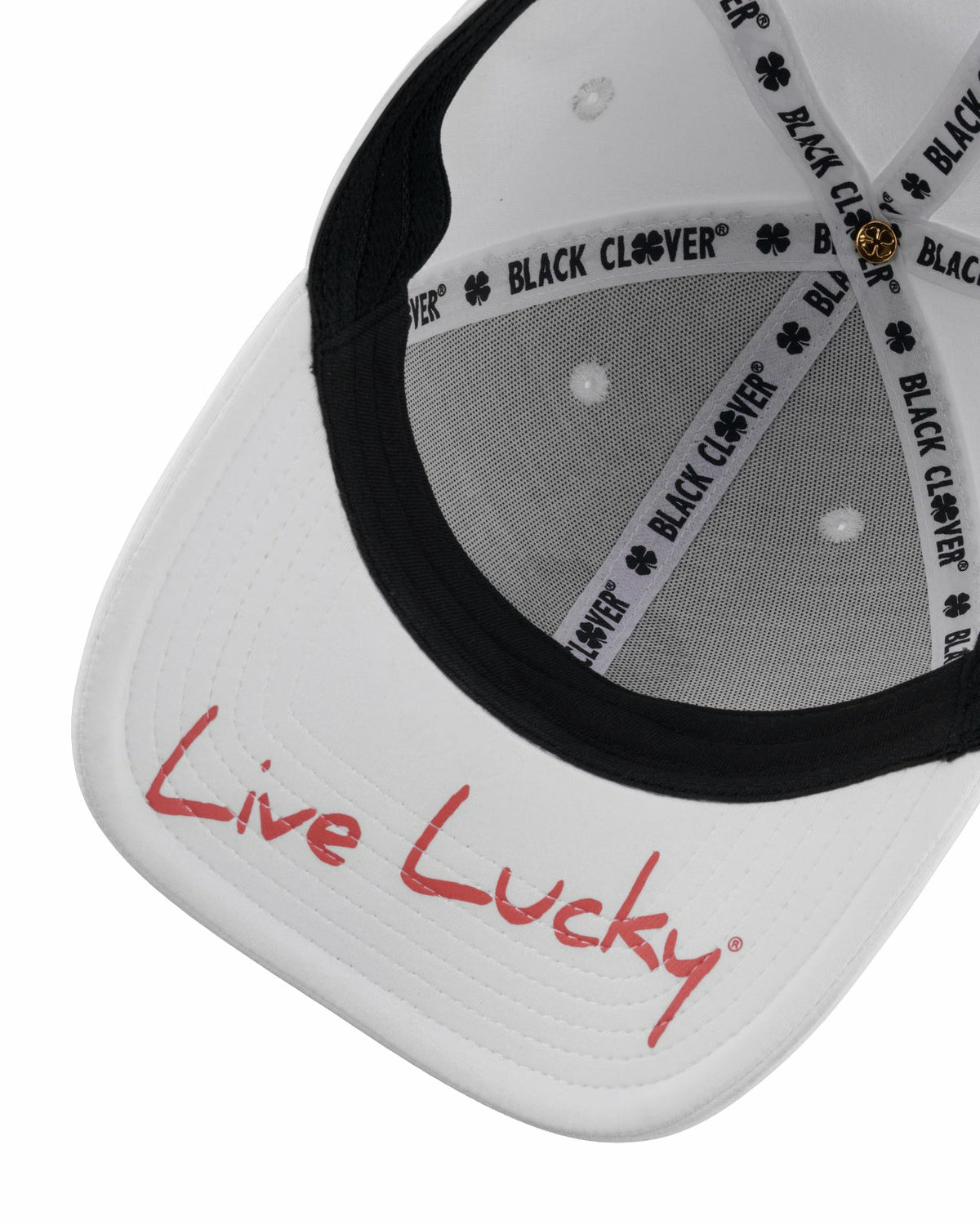 White and Brandy Premium Clover Hat For Golf and Lifestyle