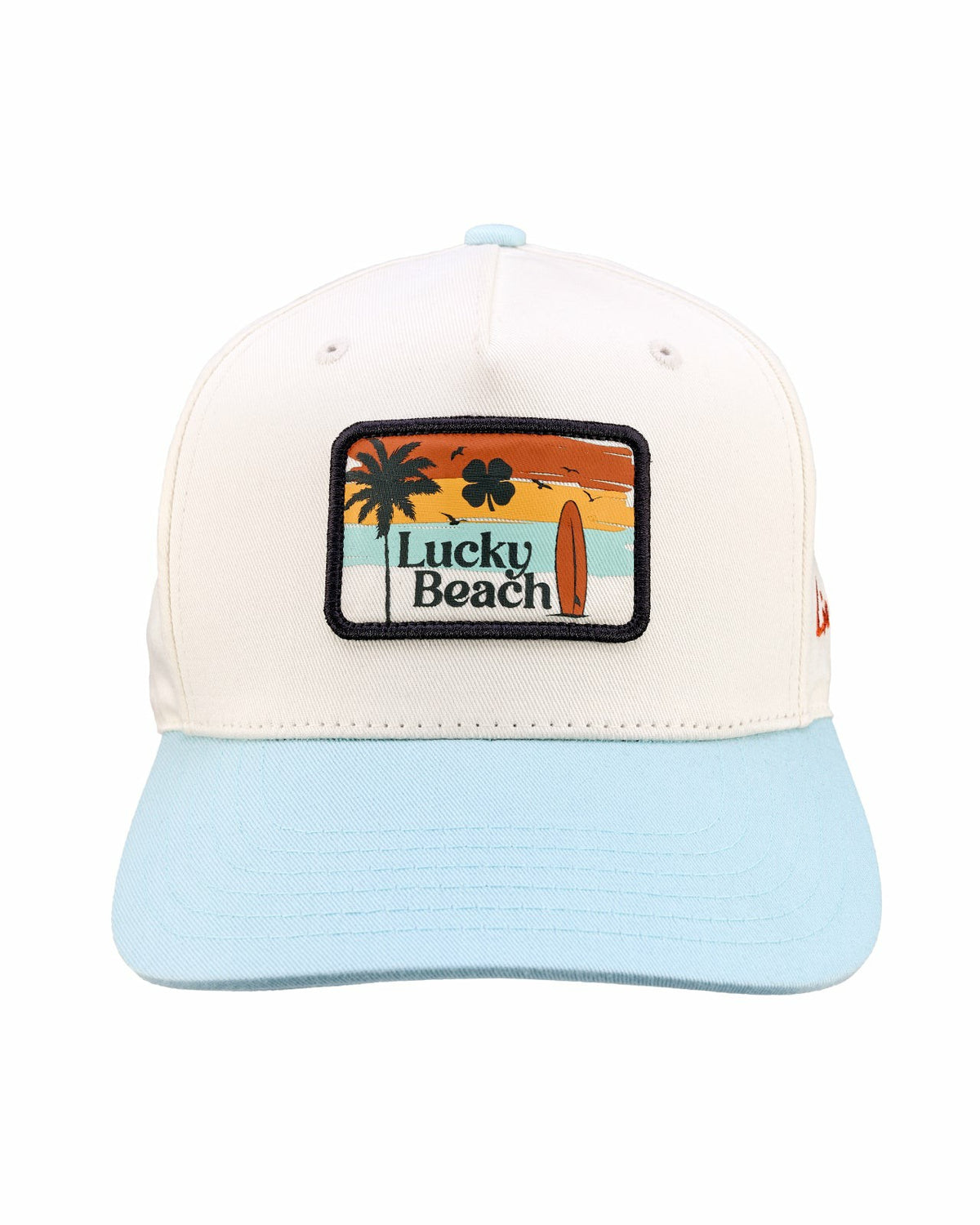 Tropical White and Blue Hat for Golf and Lifestyle