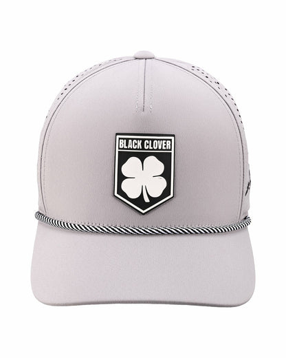 Breathable Silver Golf Hat with Rope and Patch