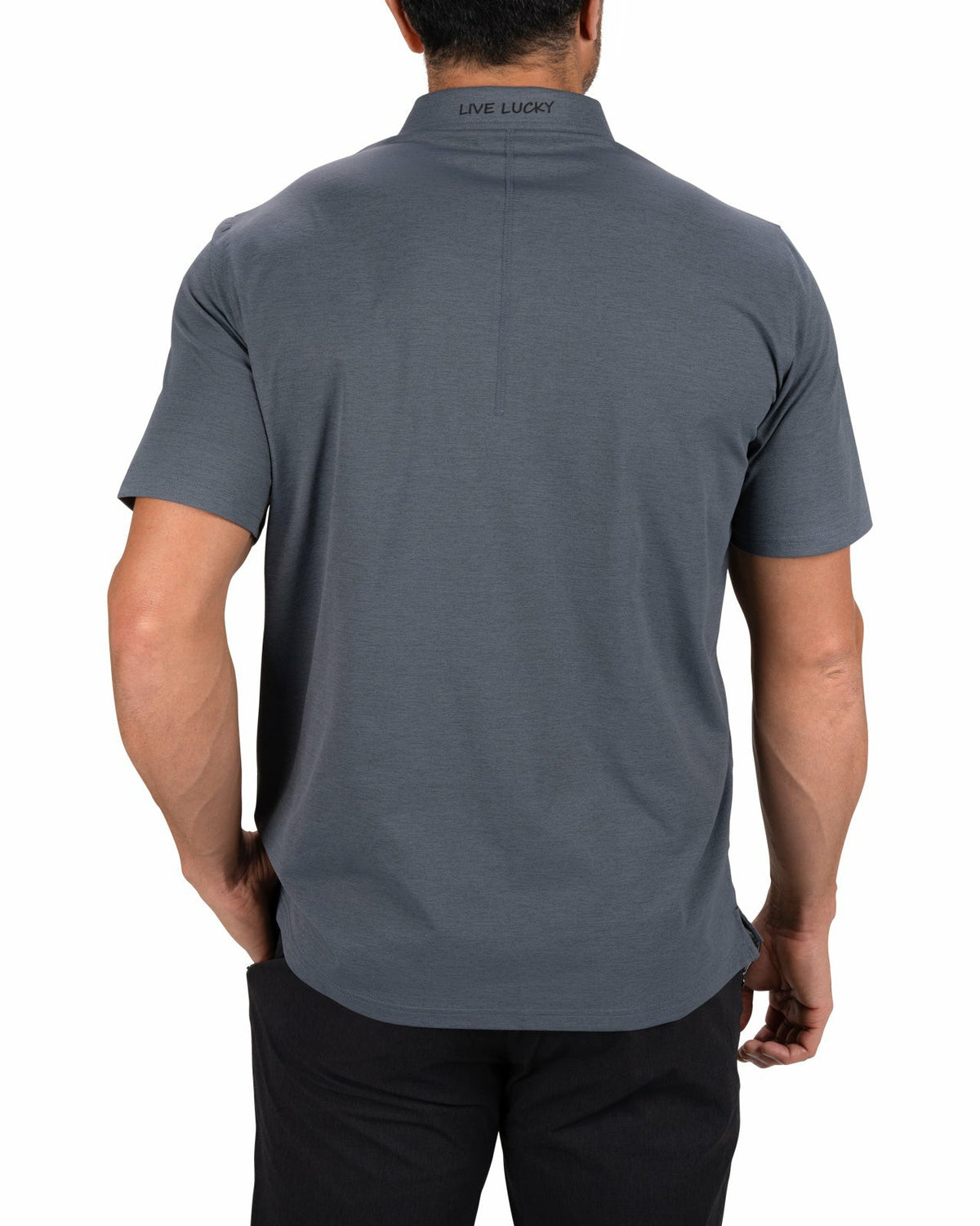 Men's Comfortable Black Performance Polo for Golf or Business