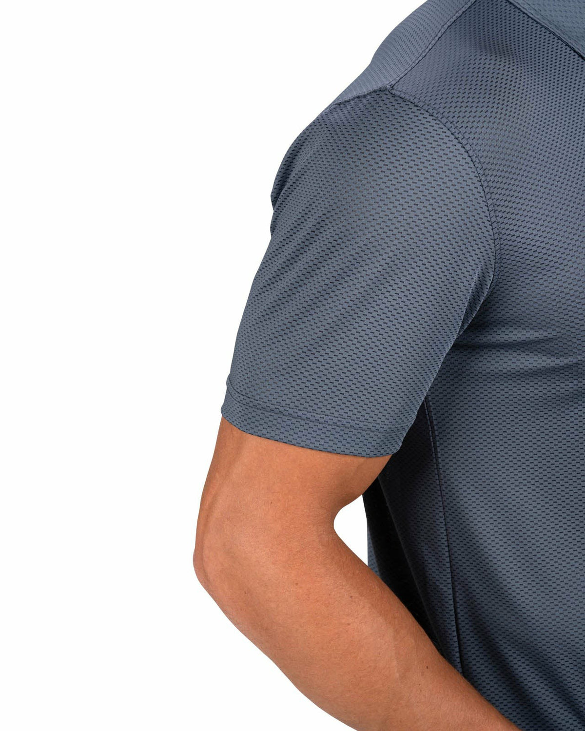Classic Men's Dark Grey Golf Polo with Cooling & Breathability