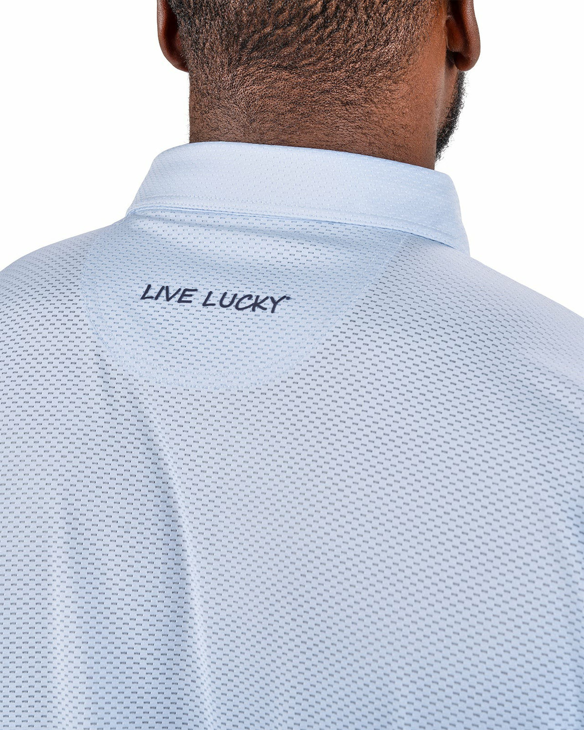 Breathable Men's Light Blue Golf Polo for Classic Style