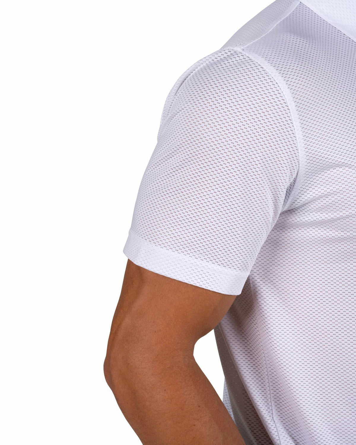 Breathable Men's White Golf Polo for Classic Style
