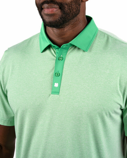 Classic Men's Green Golf Polo with Cooling & Breathability