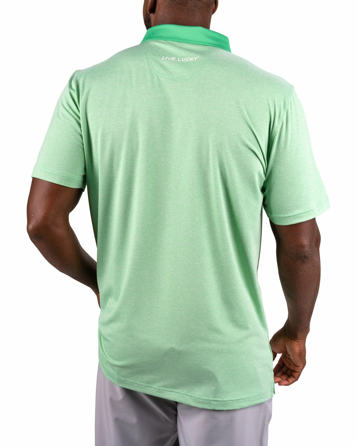 Classic Men's Green Golf Polo with Cooling & Breathability