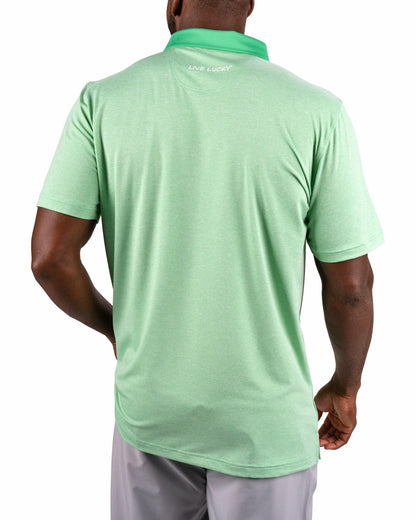 Classic Men's Green Golf Polo with Cooling & Breathability