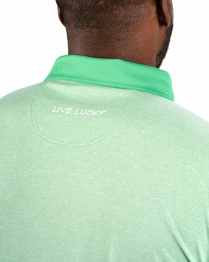 Classic Men's Green Golf Polo with Cooling & Breathability