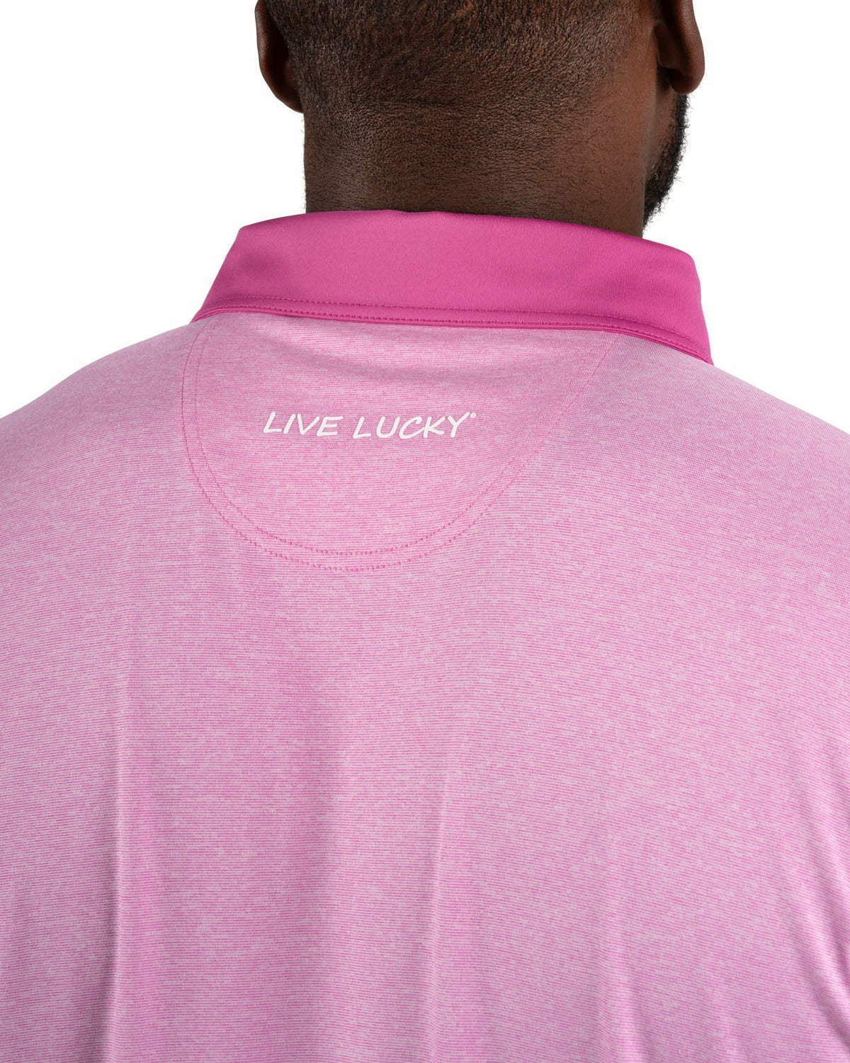 Classic Men's Pink Golf Polo with Cooling & Breathability