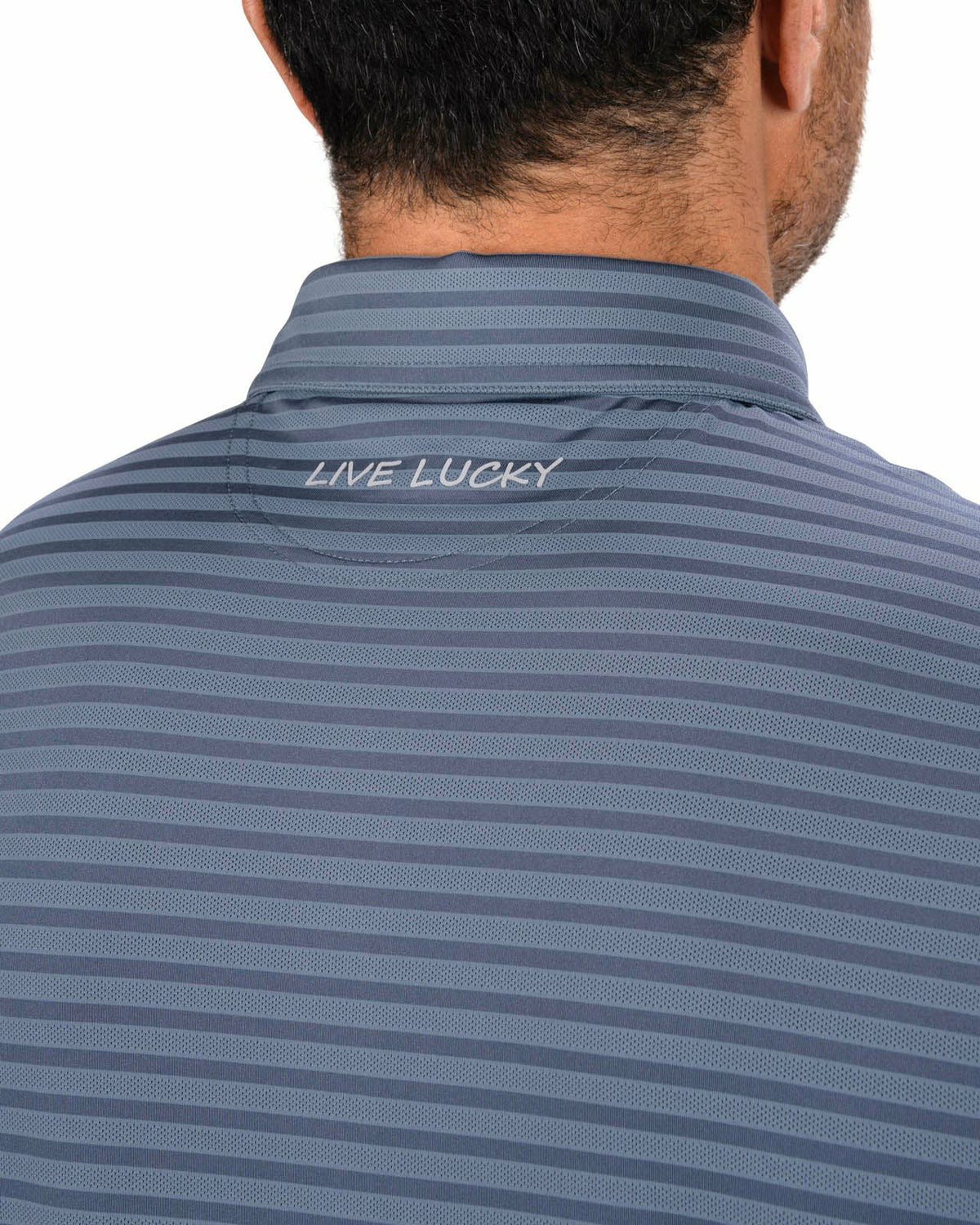 Men’s Stylish Black Striped Polo for Golf and Business