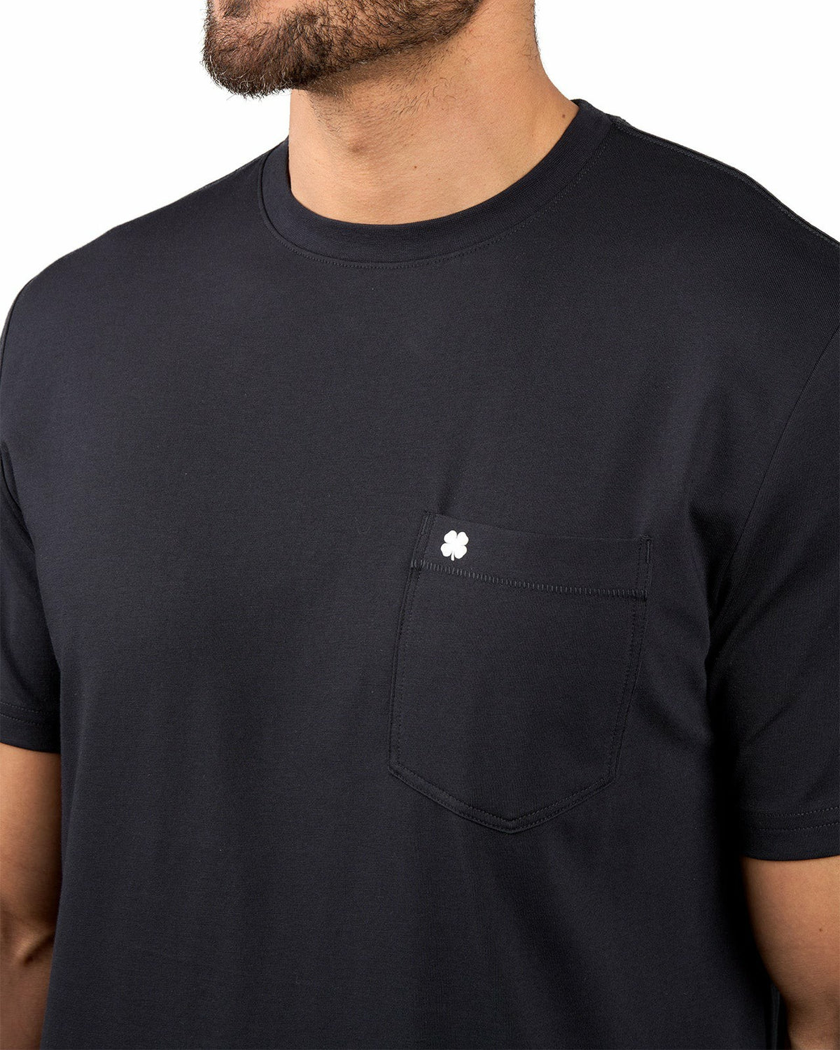 Luxe Short-Sleeved Black Tee for Work or Play