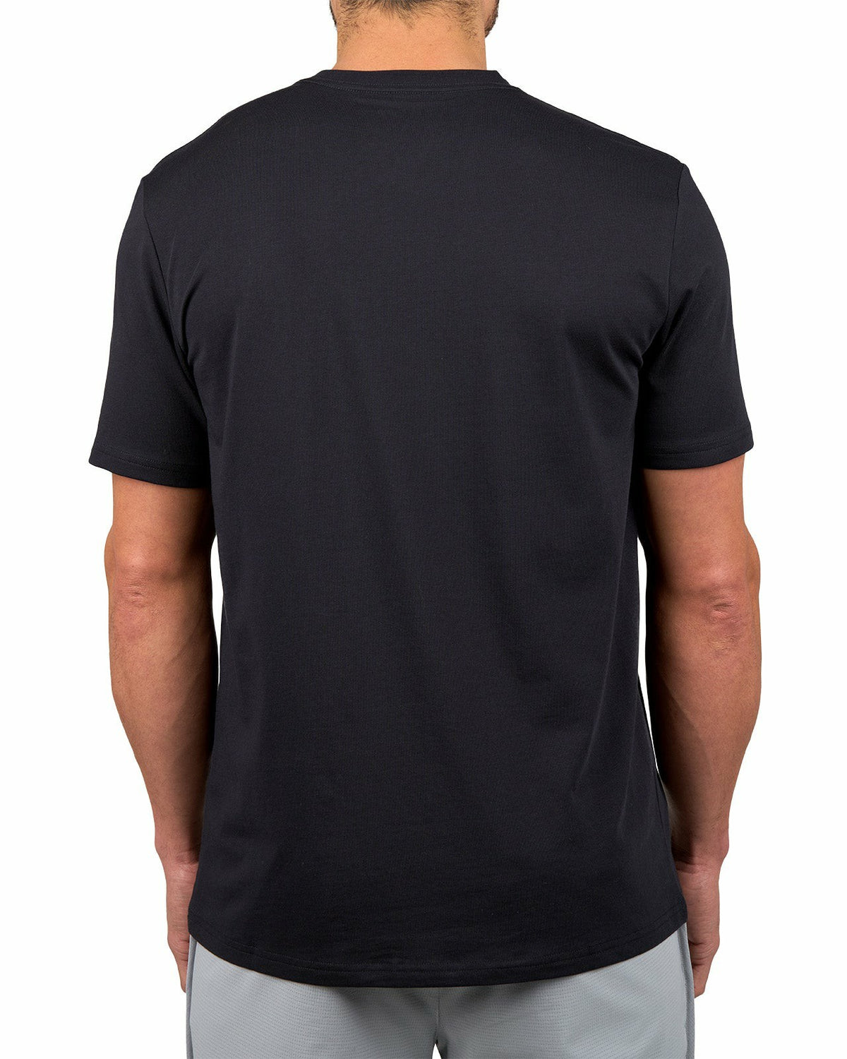 Luxe Short-Sleeved Black Tee for Work or Play