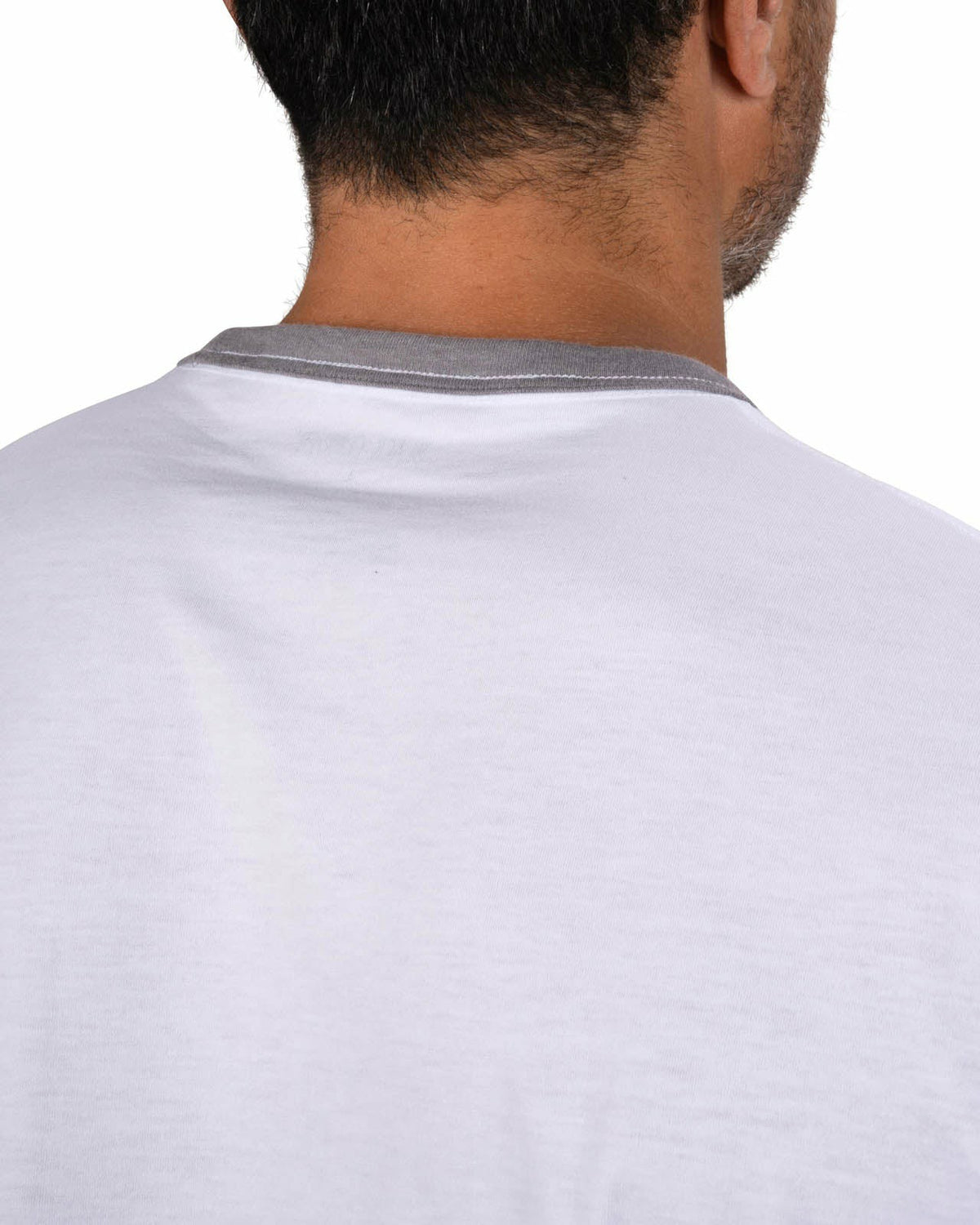 Super Soft Men's White Graphic Tee with Live Lucky logo