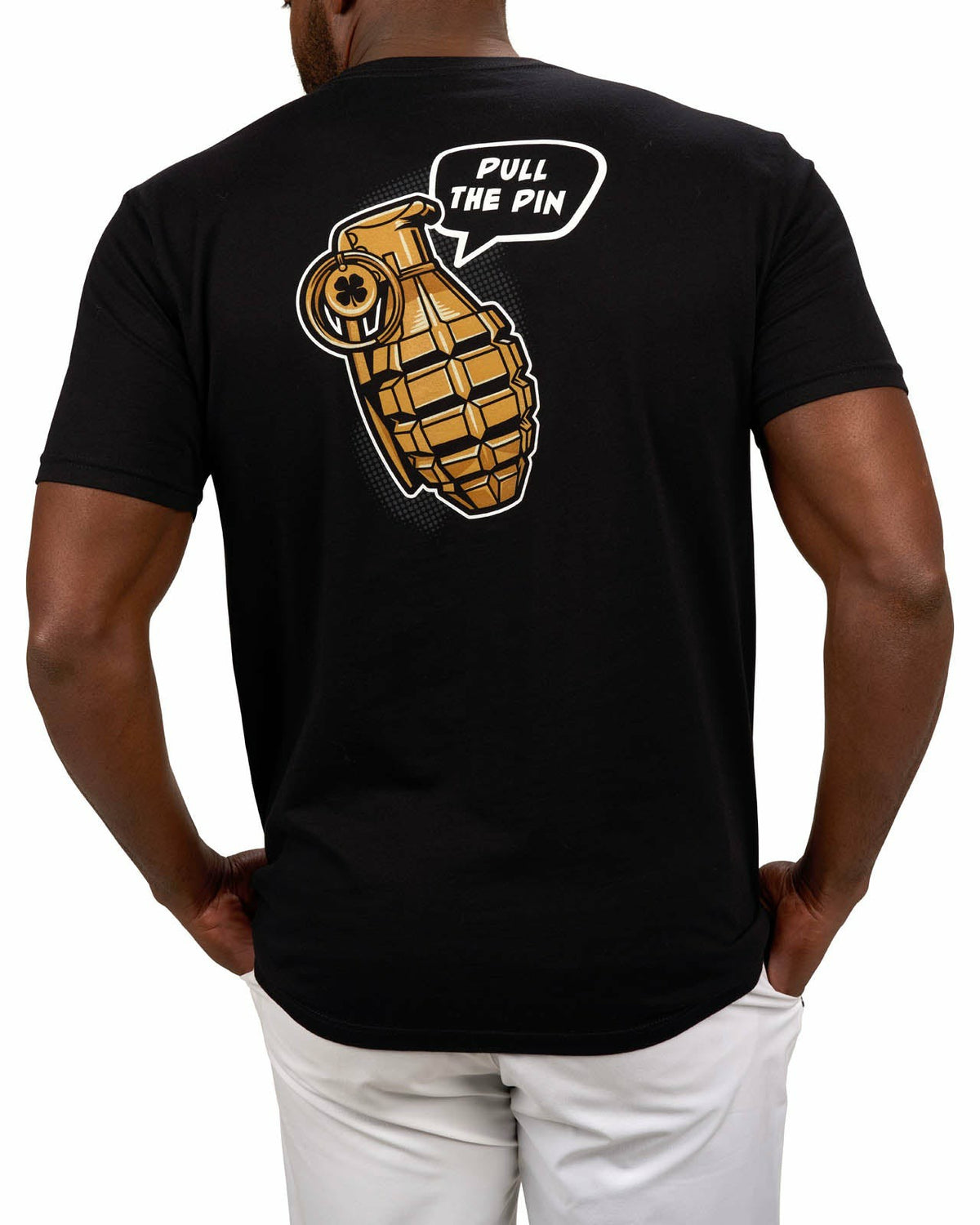 Men’s Versatile Black and Yellow Graphic Tee for Golf & Lifestyle
