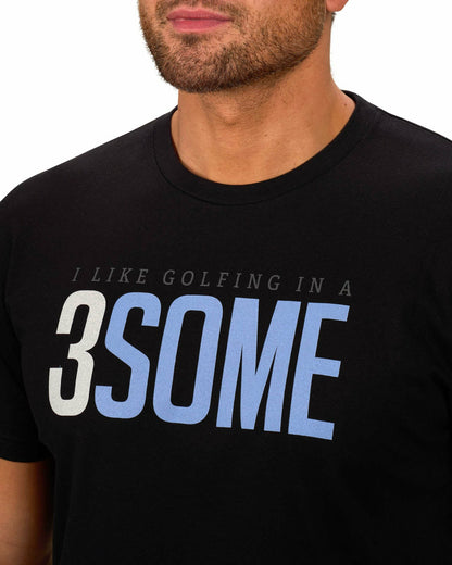 Men's Black Golf-Themed Graphic Tee for Golf & Lifestyle