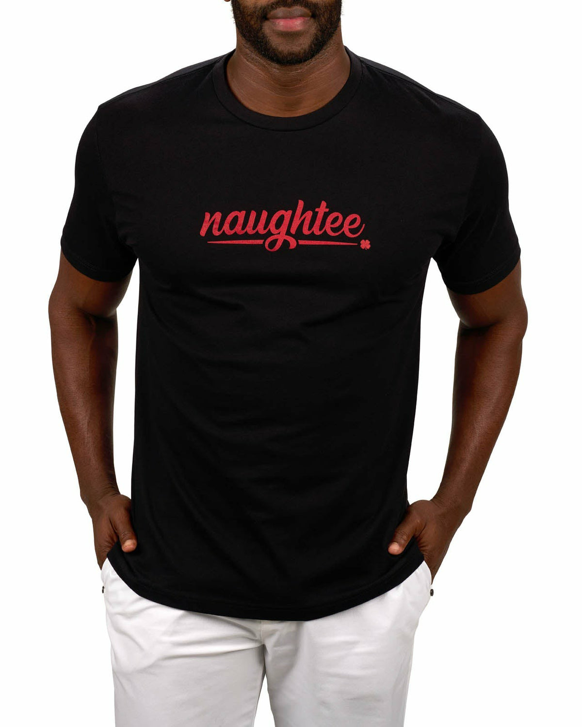 Men's Edgy Black and Red Graphic Tee for Golf & Lifestyle