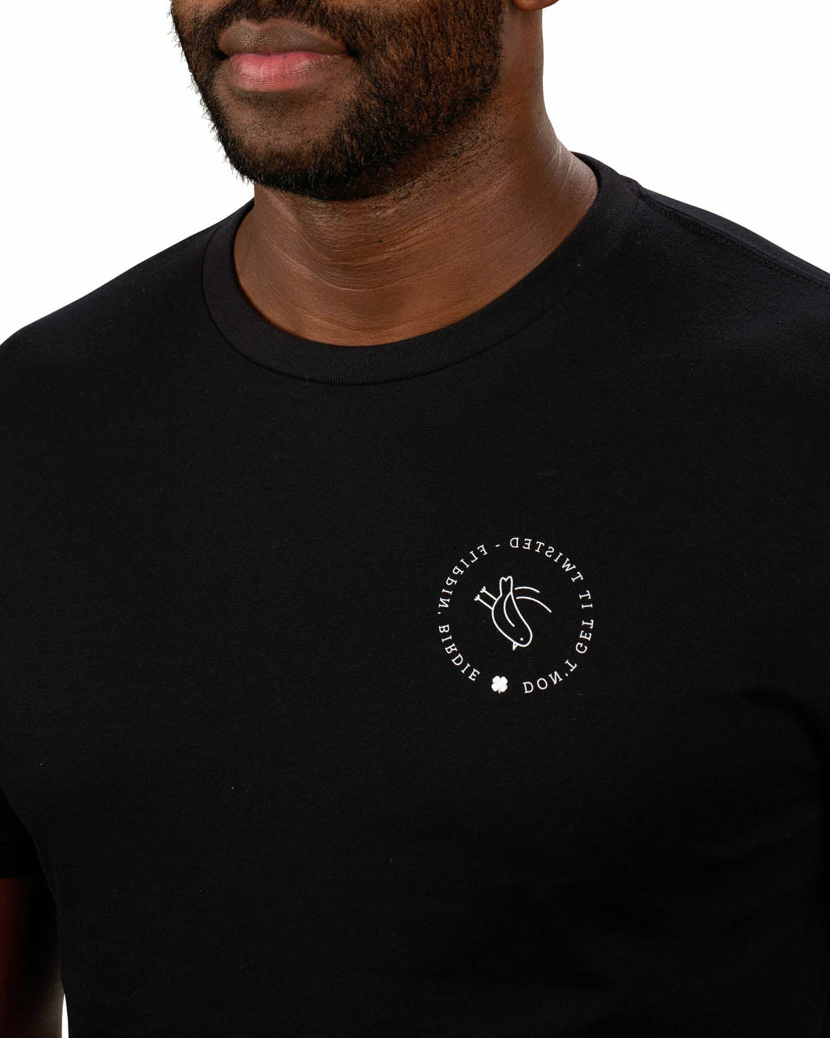 Men's Black and White Graphic Tee for Golf & Lifestyle