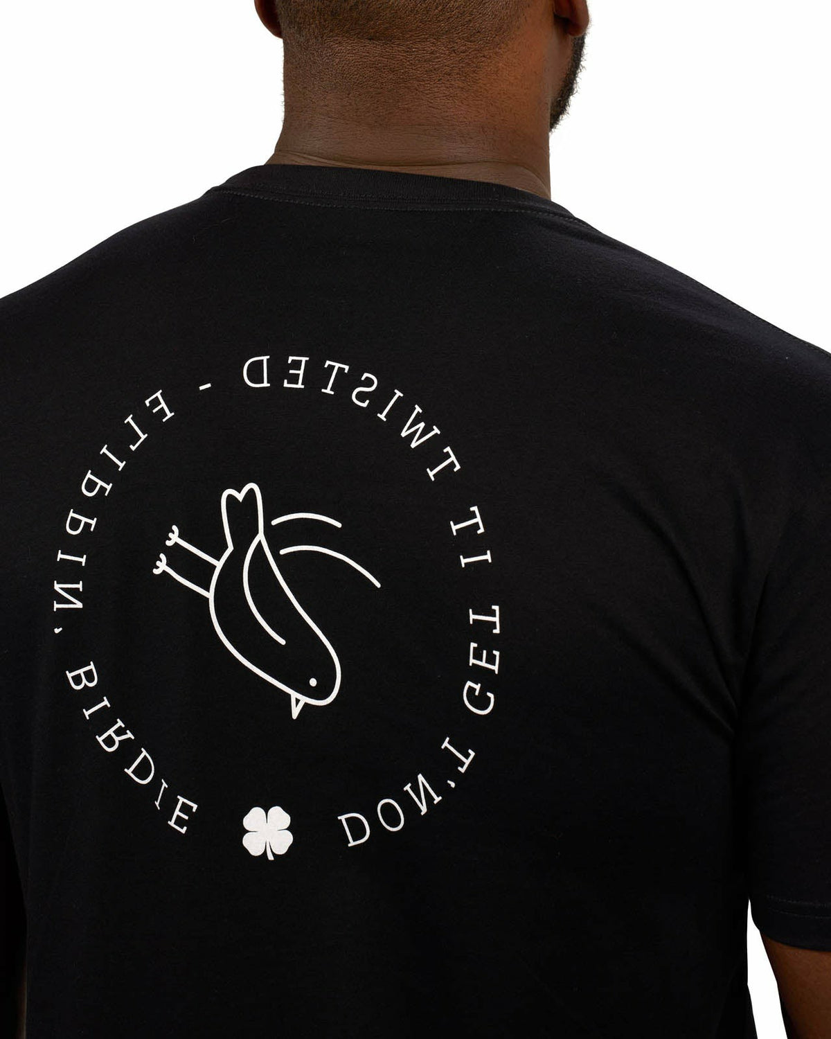 Men's Black and White Graphic Tee for Golf & Lifestyle