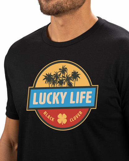 Men's Versatile Black Graphic Tee for Golf & Lifestyle