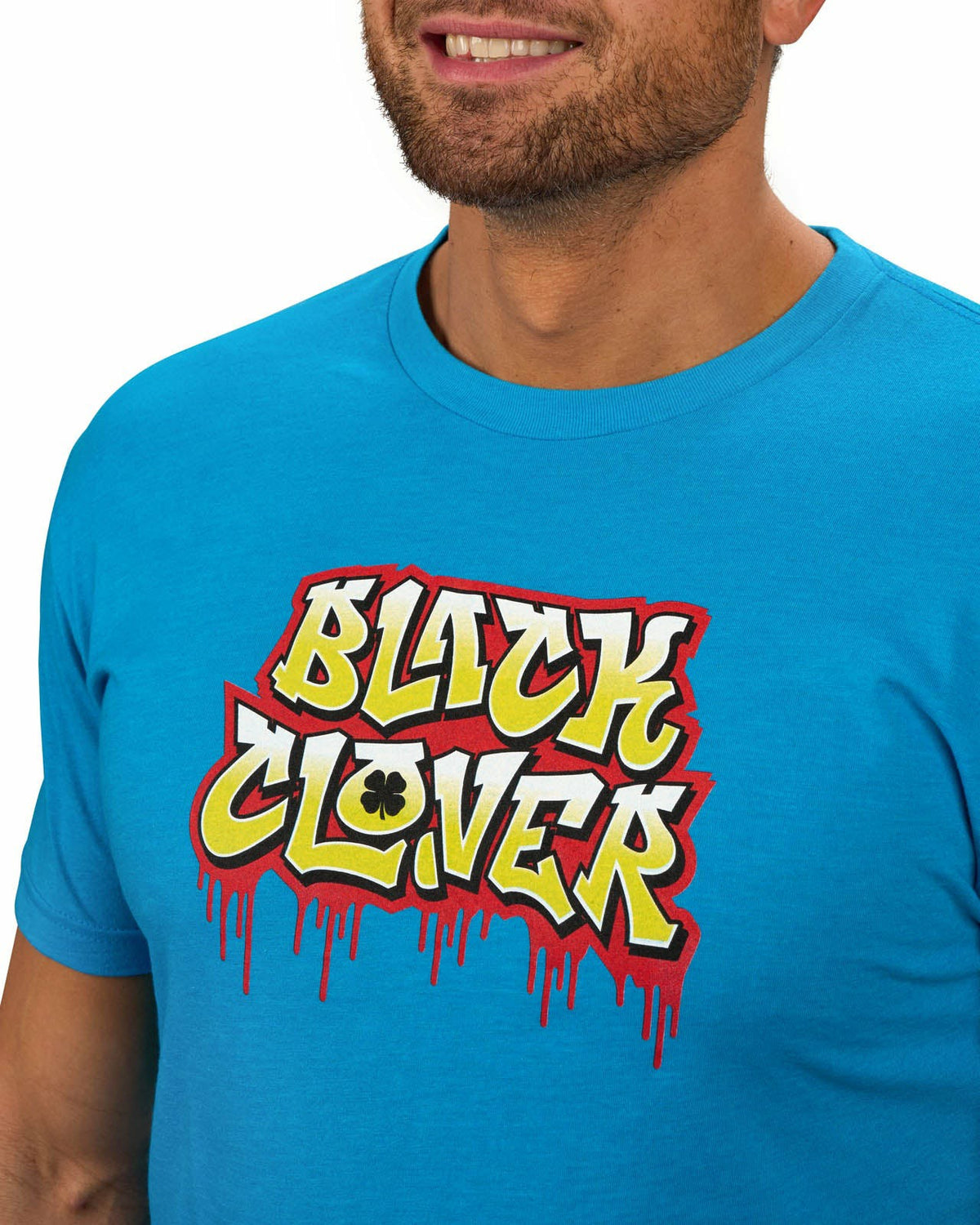 Men's Turquoise Graffiti Graphic Tee for Golf & Lifestyle
