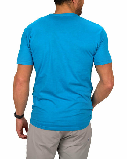 Men's Turquoise Graffiti Graphic Tee for Golf & Lifestyle