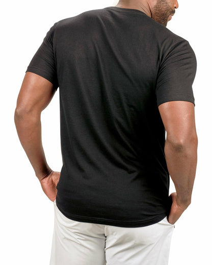 Men's Black and Red Patriotic Graphic Tee