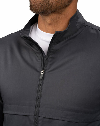 Men's Twill Stretch Grey Casual Jacket