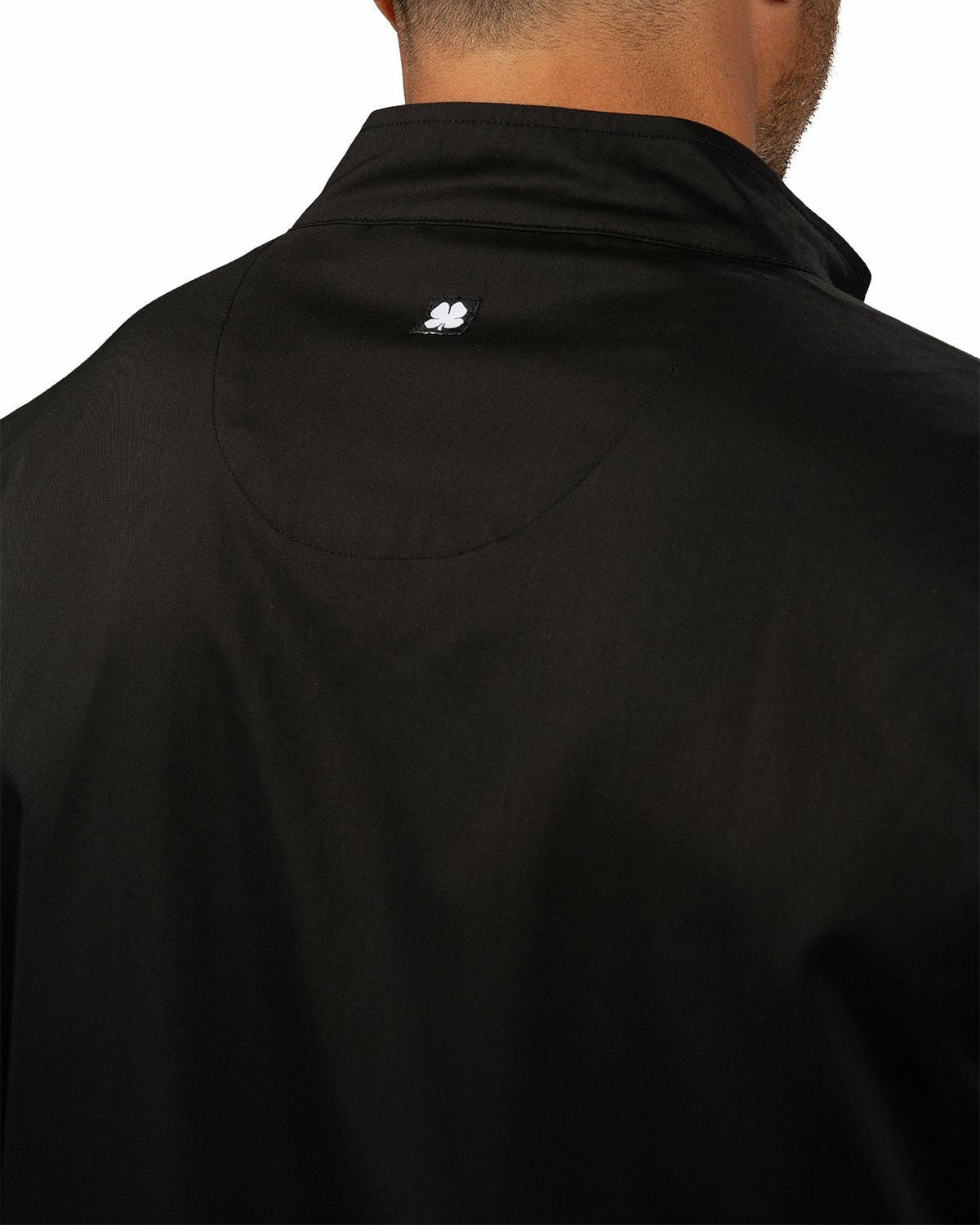 Men's Black Twill Stretch Casual Jacket