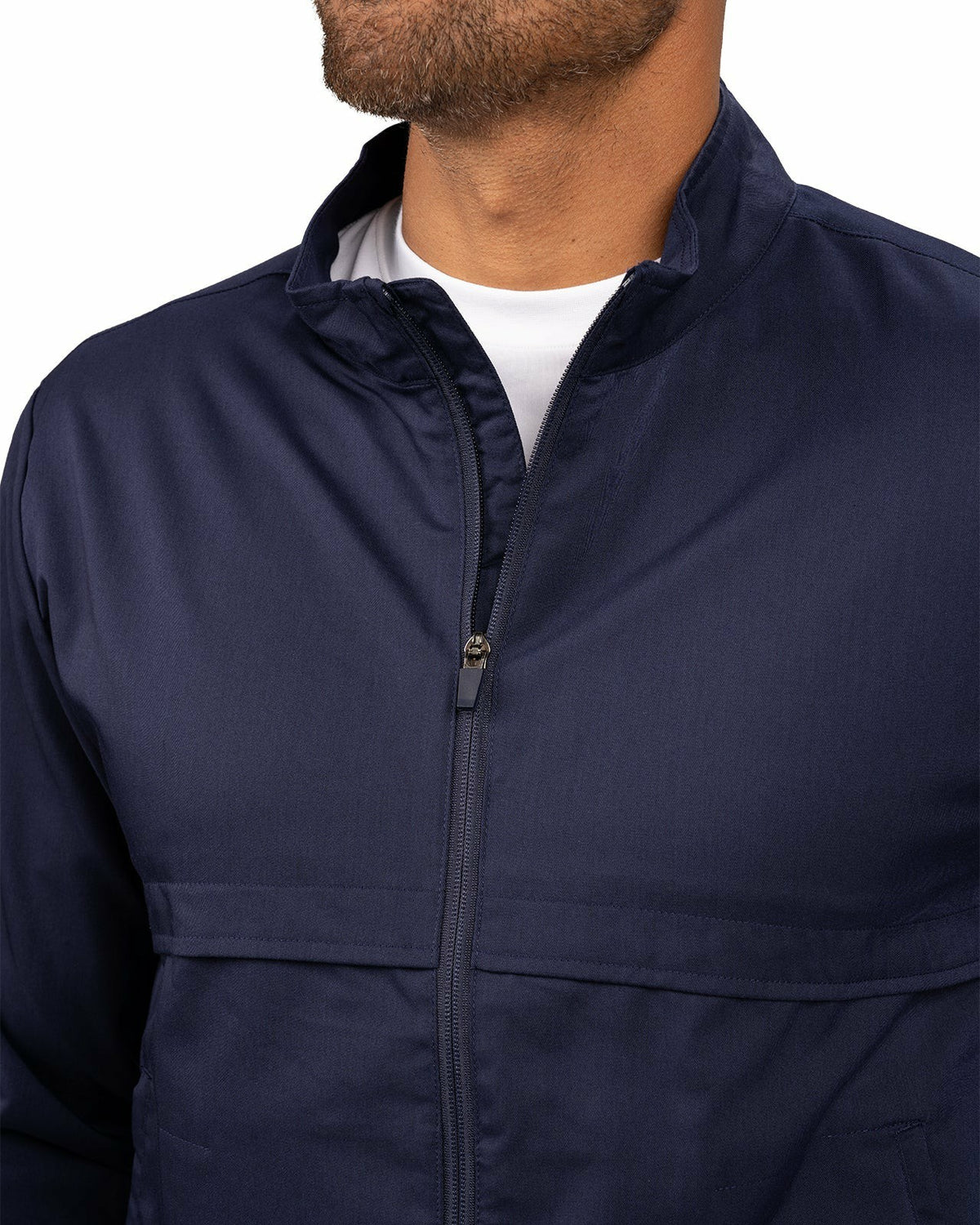 Men's Twill Stretch Navy Casual Jacket