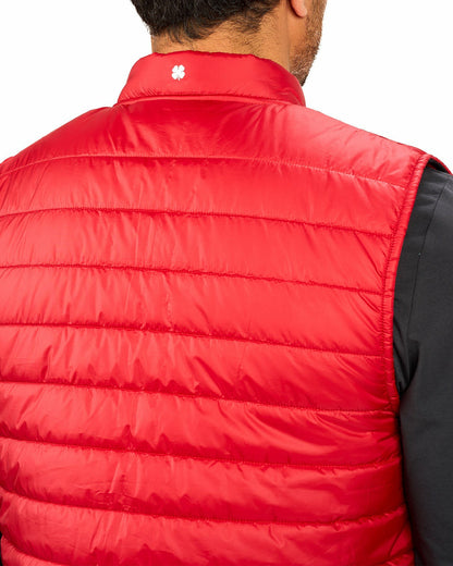 Men's Red Quilted Vest