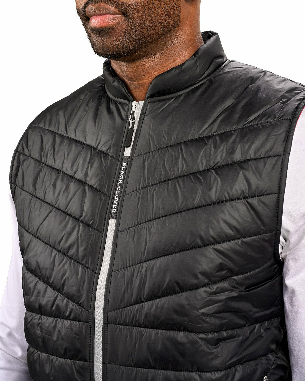 Men's Black Quilted Vest