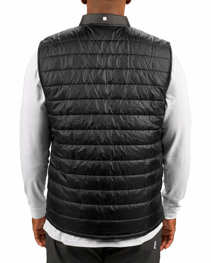 Men's Black Quilted Vest